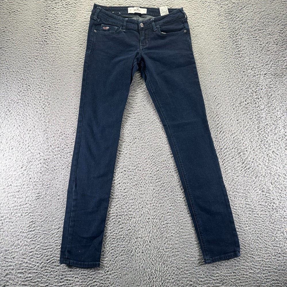 Hollister Jeans Women's 5 Blue Cotton Denim Skinny Leg Workwear Utility Stretch